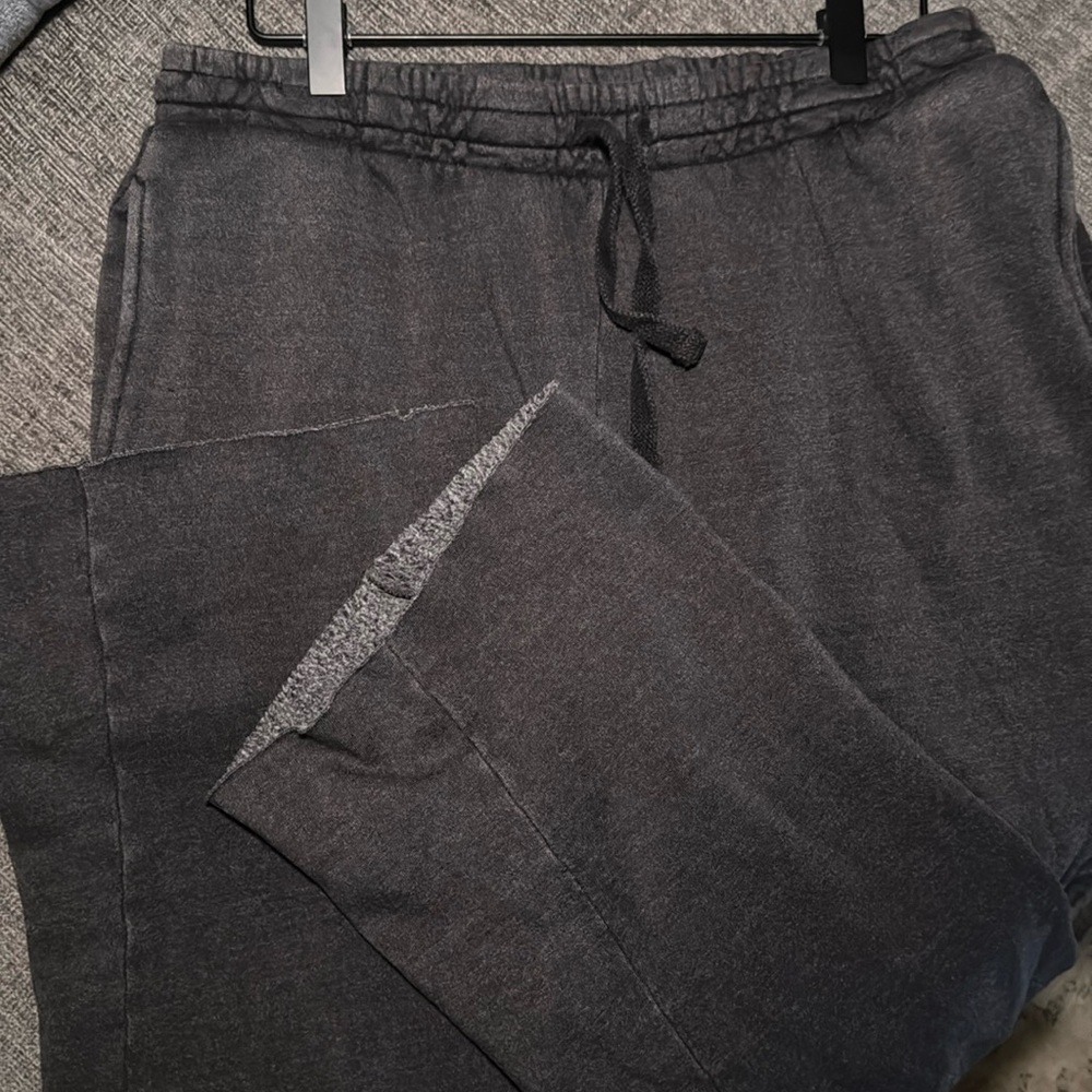 Gray sweatpants